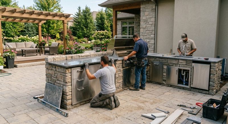 Outdoor Kitchen Construction in Alpharetta, GA