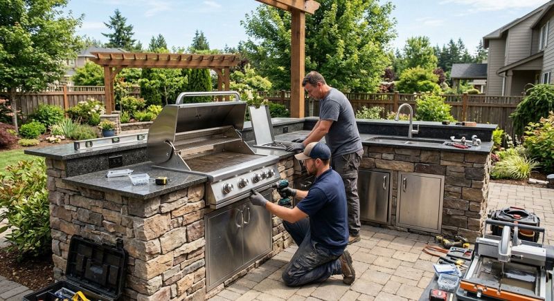 Outdoor Kitchen Renovation in Conroe, TX